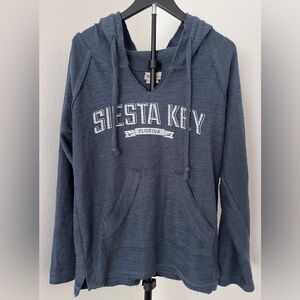 🌊☀️ Siesta Key, Florida Hoodie | Beachy Pullover | Unisex Small